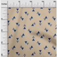 thumbnail image 1 of oneOone Cotton Silk Fabric Triangle Geometric Print Fabric by The Yard 42 Inch Wide, 1 of 1