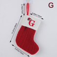 thumbnail image 1 of 1 Pce Chaussettes Joyeux Noël Lettres Alphabet Flocon de Neige Rouge Bas de Noël, 1 of 4