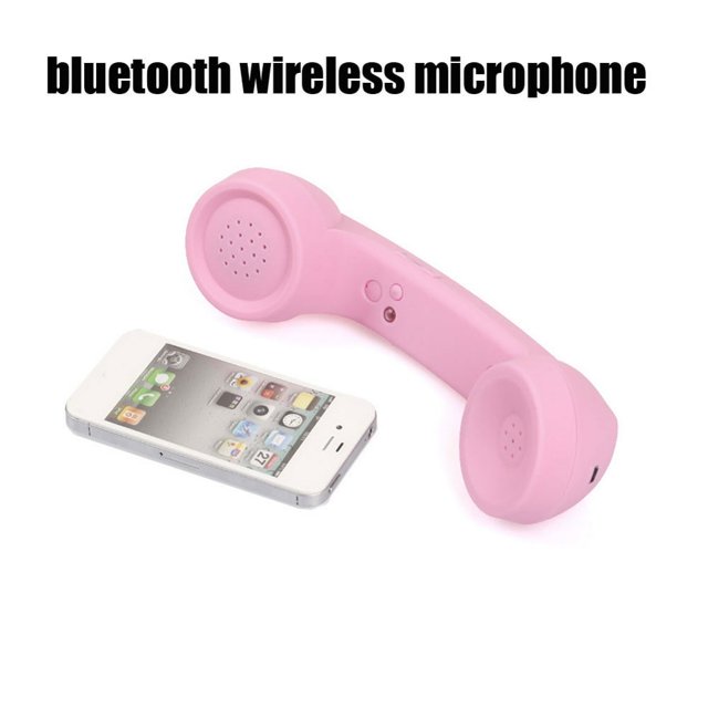 HLONK Wireless Bluetooth Retro Receiver Anti-radiation Telephone Handset External Microphone Call Accessories