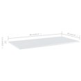 thumbnail image 4 of vidaXL Bookshelf Boards 4 pcs High Gloss White 80x20x1.5 cm Engineered Wood, 4 of 4