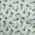 thumbnail image 1 of oneOone Viscose Chiffon Light Green Fabric Asian Japanese Koi Fish Craft Projects Decor Fabric Printed by The Yard 42 Inch Wide, 1 of 4