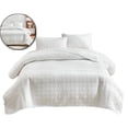 thumbnail image 1 of Dvruxg Double Sided Washed Quilted Bed Cover Set (3 Pcs) – Solid Color Comforter Cover with 2 Pillowcases (20x26 inch) – Soft, Breathable Polyester Bedding for All Seasons, 1 of 5