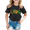 thumbnail image 1 of TZEWGL Tops For Toddler Short Sleeve Crew Neck Cartoon Prints Trendy Top For Kids size 6-7T, 1 of 4