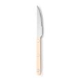 thumbnail image 1 of Xiao Hua Rivet Clamp Handle Kitchen Stainless Steel Silverware Tableware Flatware Cutlery Steak Knife Western Tableware -Beige,4 pieces, 1 of 4