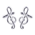thumbnail image 1 of Shisuyan 1 Pair Musical Note Cufflinks Creative Shirt Sleeve Nail All-match Cuff Button Sleeve Decoration for Men, 1 of 8