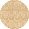 thumbnail image 1 of Ahgly Company Tapis d'Intérieur Lavables en Machine, Ronds, Transitionnels Kakis, Ronds de 3', 1 of 7