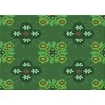 thumbnail image 1 of Ahgly Company Machine Washable Indoor Rectangle Transitional Deep Emerald Green Area Rugs, 2' x 4', 1 of 7