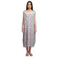 thumbnail image 1 of Moomaya Womens Lace Border Sleepwear For Ladies Button Placket Nightdress, 1 of 5