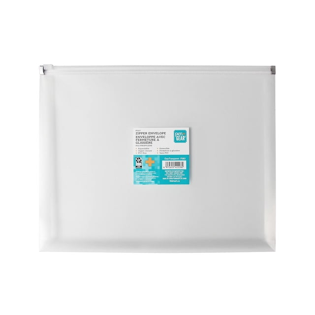 Pen+Gear Poly Zipper Envelope