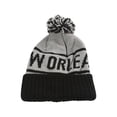 thumbnail image 1 of City Caps Bonnet 2 Tons avec Poignets - New Orleans - Gris/noir, 1 of 2