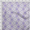 thumbnail image 4 of oneOone Georgette Viscose Violet Fabric Asian Tile Traditional Sewing Craft Projects Fabric Prints By Yard 42 Inch Wide, 4 of 4