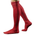 thumbnail image 2 of Under $10 Socks Red Over Knee Long Socks Men Sock RD Football Sport Baseball Soccer High Socks, 2 of 2