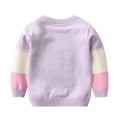 thumbnail image 4 of Chandail Décontracté pour Bébés Filles Pull-Over Pull Hiver Col Rond Tops Chemises Vêtements pour 1-7 Ans, 4 of 5