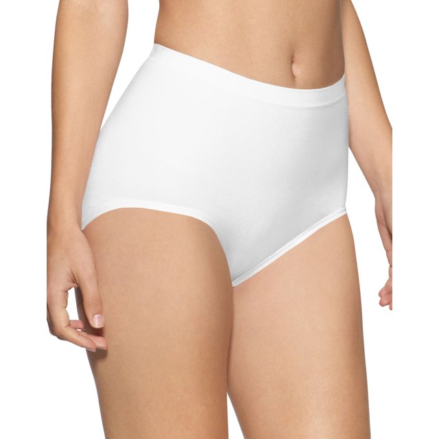 Bali Womens Ultra Control Seamless Shaping Brief - Best-Seller, XXL, 2 White