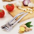 thumbnail image 4 of Oleegame 2PC Kitchen Garlic Crusher Multi Functional Manual Garlic Peeling Garlic Garlic Paste Garlic Garlic Clip Cutting Garlic Silver, 4 of 7