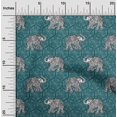 thumbnail image 1 of oneOone Cotton Poplin Fabric Elephant Block Fabric Prints By Yard 56 Inch Wide, 1 of 4