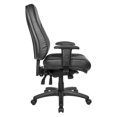 thumbnail image 3 of Deluxe Multi-Function High Back Chair in Dillon Black Faux Leather, 3 of 5