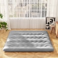 thumbnail image 2 of Costway King Futon Mattress Japanese Floor Pad Washable Cover Carry Bag Gray, 2 of 10