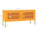 thumbnail image 4 of vidaXL Meuble TV - Acier Jaune Moutarde, 105x35x50 cm, 4 of 5