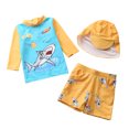 thumbnail image 1 of JTieacloth Boys UPF 50+ Sun Long Sleeve Swim Shirt And Swim Trunks Two Piece Rash Guard For Kids,Sizes 1-2 Years, 1 of 3