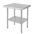 thumbnail image 1 of Stainless Steel Work Table - Heavy Duty Kitchen Prep Table Workbench, NSF Commercial Work Table with Adjustable Under Shelf, Food Prep Worktable for Hotel, Garage, Restaurant, Home - 30 x 24 Inch, 1 of 8