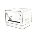 thumbnail image 3 of TISHITA Parrot Bathing Tubs Easy to Install Canary Cage Accessories Pet Bird Bath Box clear, 3 of 8