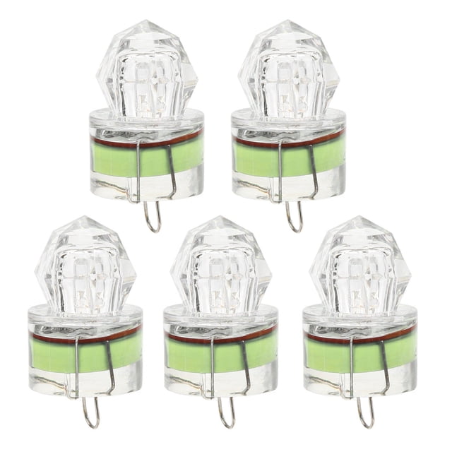 Fishing Lure Light, 5Pcs LED Bass Lure Light For Sea Blue,Green,Red,White