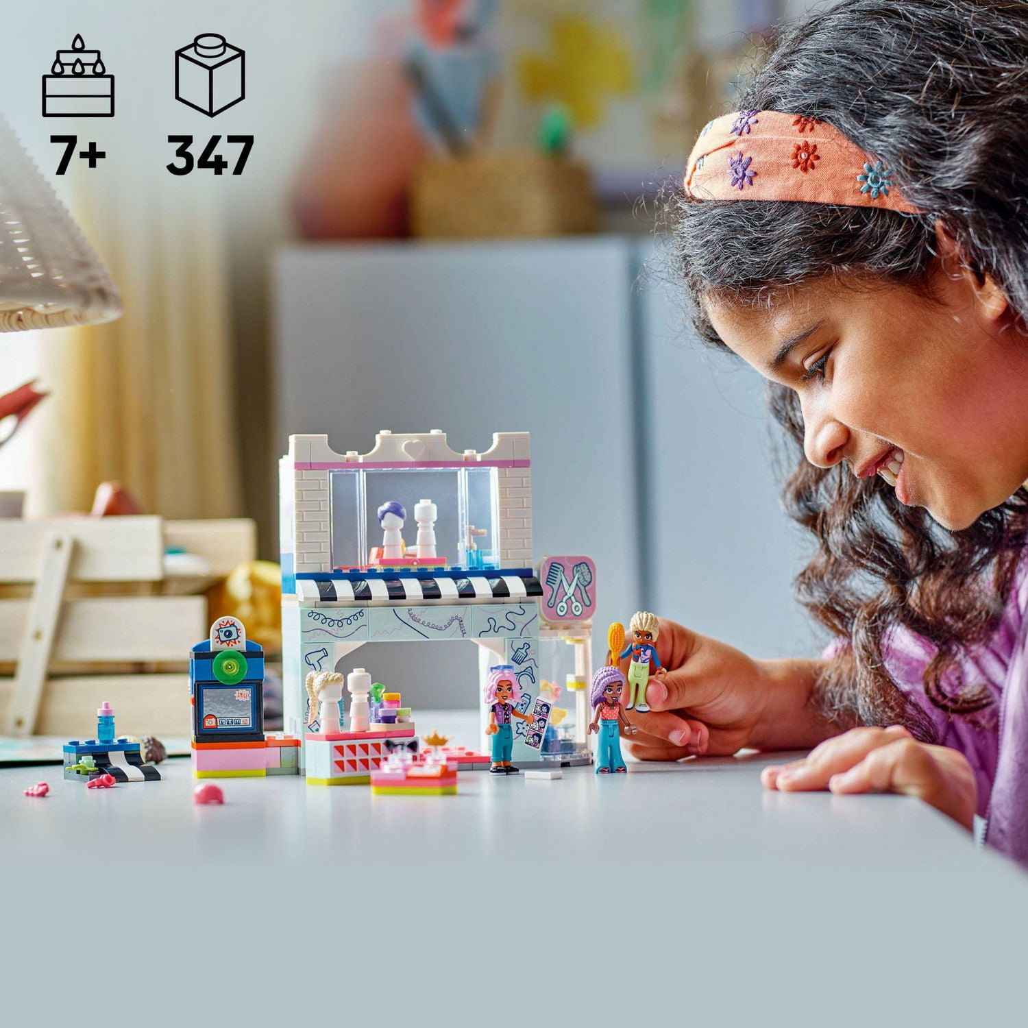 LEGO Friends Hair Salon and Accessories Store Toy Building Set - Hair Salon Toy for Girls and Boys, Ages 7+ - Gift Idea for Kids Birthday - with 3 Minidolls - 42662