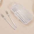 thumbnail image 4 of Dvruxg Stainless Steel Fruit Fork Set, Wooden Handle Tableware Utensils, Mini Dessert Picks for Parties & Home Dining Use, 4 of 5