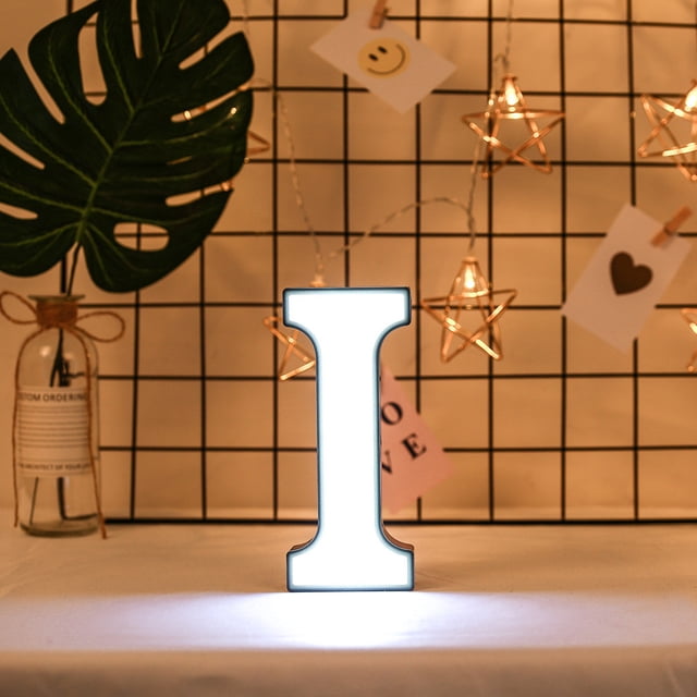 RKSTN Night Light Creative LED Letter Lights Night Light Plastic English Letters Light Lamp Decor Led Lights