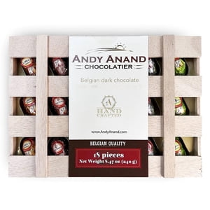 Andy Anand European Beer Chocolat noir aromatisé, non alcoolique, assortiment de choix premium, 18 Nombre
