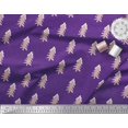 thumbnail image 3 of Soimoi Purple polyester Crepe Fabric Christmas Tree Printed Fabric 1 Yard 52 Inch Wide, 3 of 3