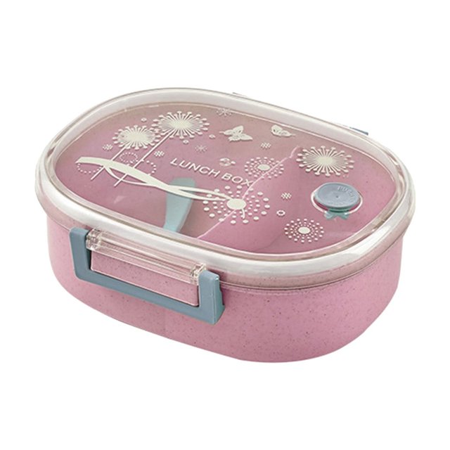 Rbaofujie Wheats Straw Single Layer Lunch Box Mobile Phone Holders Lunch Box Student Office Worker Lunch Box Microwaveable Lunch Box