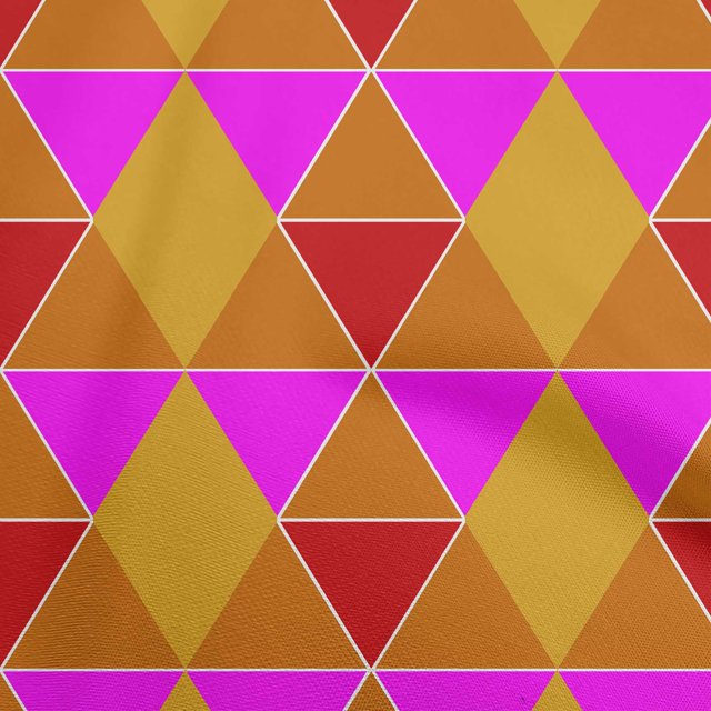 oneOone Cotton Flex Rust Brown Fabric Geometric Fabric For Sewing Printed Craft Fabric By The Yard 40 Inch Wide