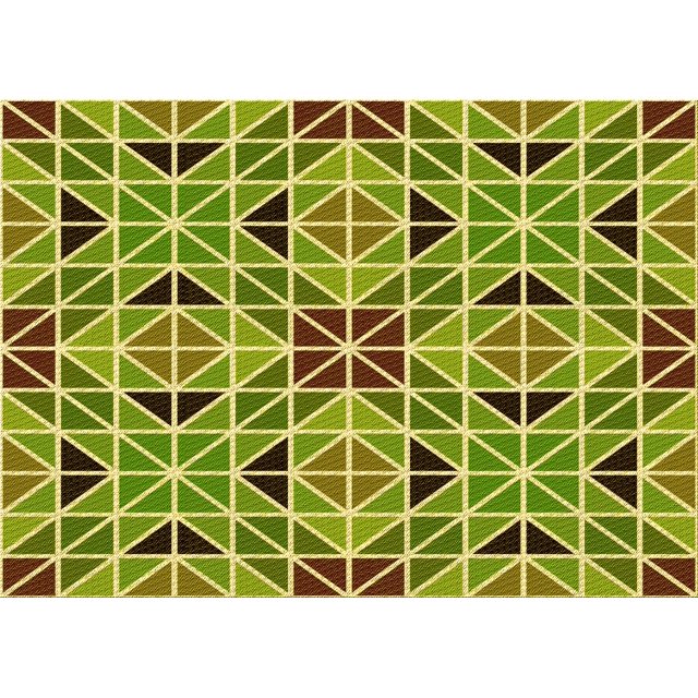 Ahgly Company Tapis Rectangulaire Lavable en Machine Vert Transitionnel, 7 Pieds x 9 Pieds