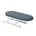 thumbnail image 2 of veasfak Small Tabletop Ironing Board Ironing Cuffs Neckline Foldable Legs for Apartments Blue, 2 of 7