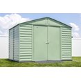 thumbnail image 1 of Arrow Select Steel Storage Shed, 10x8, Vert sauge, 1 of 8