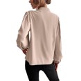 thumbnail image 3 of LUXUR Ladies Long Sleeve Tops Loose Work Shirts Khaki XXL, 3 of 3