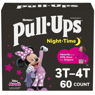 Pull-Ups Night Time Training Pants, Giga Pack, Size: 2T-6T