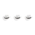 thumbnail image 1 of Decodeary Western Outback Cowboy Hat Channel Inner Cowboy Classic Hat Large Brim Provides white 3Set, 1 of 6