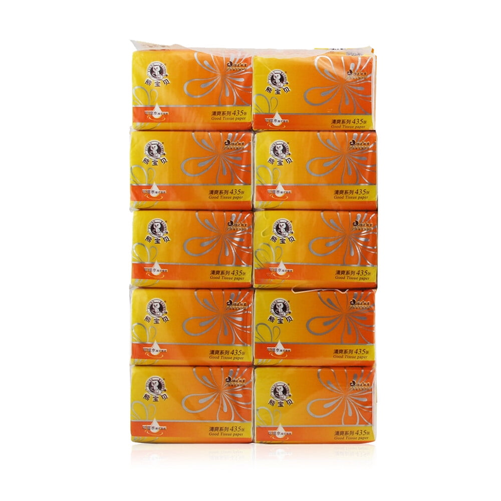 10 Packs Tissue Paper Towels NapkinsPumps Soft Tissue-friendly Toilet Paper
