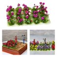 thumbnail image 3 of Esquirla Modèle de Grappe de Fleurs Réaliste Jardin Féerique Architecture Paysage Herbe Violet, 3 of 8