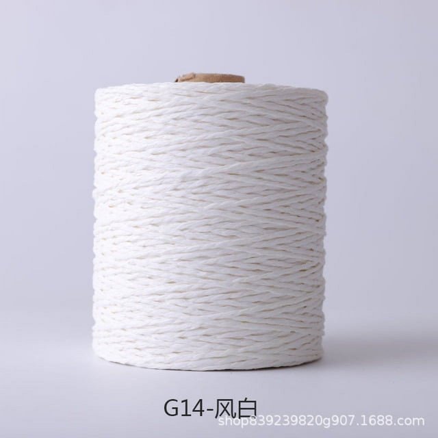 280 Meter Colorful Threads Natural Raffia Straw Yarn for Bag Handbag Cushion Basket Hat Knitting Material Crochet Yarn Handcraft