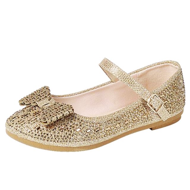 LAVRA Filles Ballerines Glitter Mary Jane Slip sur les Chaussures Habillées
