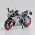 thumbnail image 1 of 1:12 Suzuki GSX-R1000R Aprilia RSV4 Alloy Racing Motorcycle Model Diecast Street Cross-Country Motorcycle Model High Simulation RSV4 Grey, 1 of 6