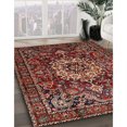 thumbnail image 3 of Ahgly Company Tapis Rectangulaire Traditionnel Rouge Safran Lavable en Machine, 10 Pieds x 13 Pieds, 3 of 7