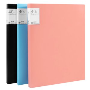 HLONK 3 Pcs Art Folder Binder with Sleeves Book Binders Office Child