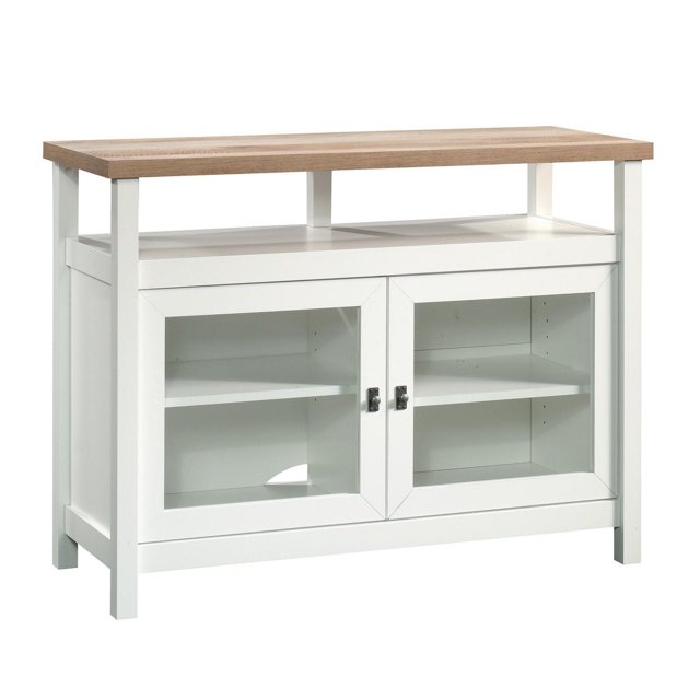 Sauder® La Collection Cottage Road Meuble Télé , Finition Blanc Doux, 422044