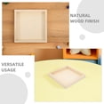 thumbnail image 3 of OULII 5Pcs Wooden Puzzle Organizer Trays Light Brown Natural Finish Portable Sturdy Square Display for Decor, 3 of 8
