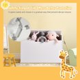 thumbnail image 2 of Costway Wooden Toy Box Kids Storage Chest Lift Top Bench Seat W/ Cushion & Safety Hinge, 2 of 10